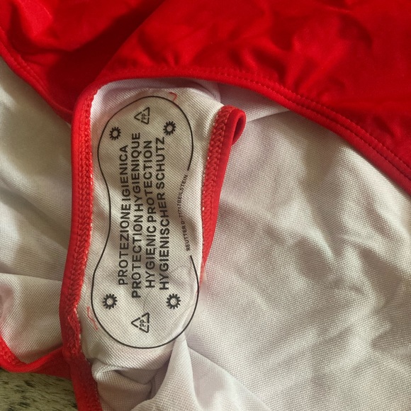 BRAND NEW RETRO STAGE SWIMSUIT, RED HOT AND RETO/ ONE-PIECE HALTER/ Medium - Picture 5 of 7